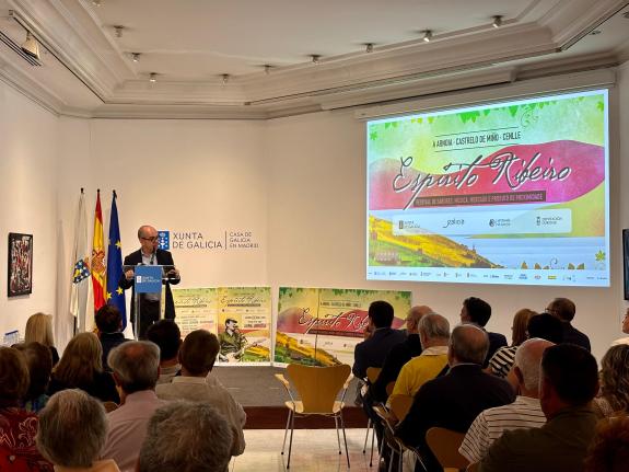 Imaxe da nova:A Xunta reafirma o seu compromiso cos festivais galegos coa presentación en Madrid do “Espírito Ribeiro”