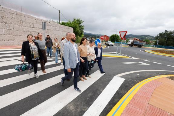 Imaxe da nova:A Xunta remata as obras de mellora da seguridade viaria e peonil na estrada PO-531 ao seu paso por Campañó, en Pontevedra, nas que ...