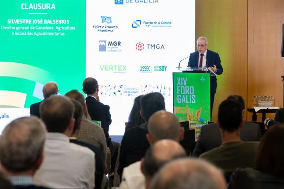 Imaxe da nova:O director xeral de Gandaría, Agricultura e Industrias Agroalimentarias clausura o Foro da Asociación Galega de Fabricantes de Alim...