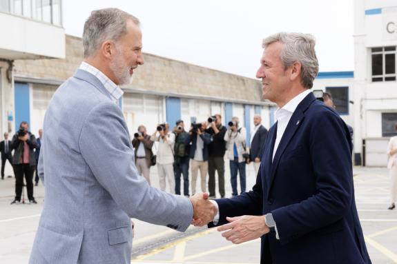 Imaxe da nova:Rueda asiste á visita de SS. MM. os Reis a Burela