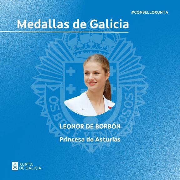 Imaxe da nova:A Xunta entregará a vindeira semana a Medalla de Ouro de Galicia á Princesa de Asturias