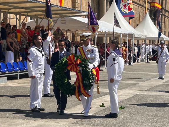 Imaxe da nova:A delegada territorial de Ferrol celebra coa armada a festividade da súa patroa, a Virxe do Carme