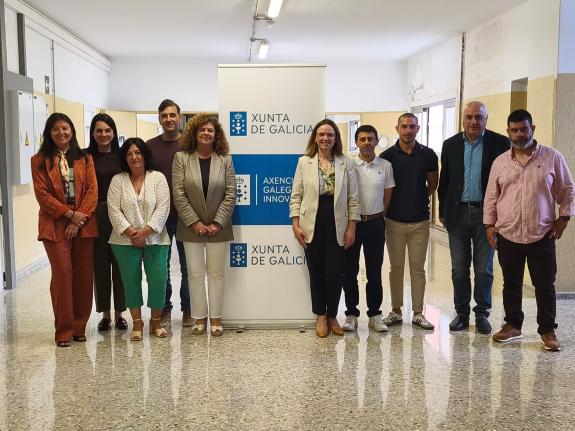 Imaxe da nova:El equipo del área de talento y transferencia de la Agencia Gallega de Innovación se integra en las instalaciones del CIFP Ferrolte...