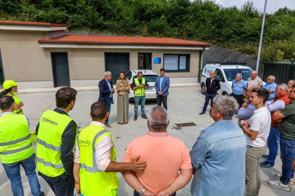 Imaxe da nova:A Xunta salienta que a posta en marcha da nova EDAR do Pino garante un servizo de calidade para 1.200 veciños de 5 núcleos rurais d...