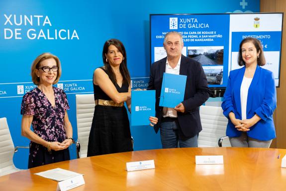 Imaxe da nova:A Xunta colaborará co concello de Manzaneda na mellora do viario que comunica co núcleo rural de Soutelo, na que se investirán máis...