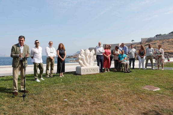 Imagen de la noticia:A Xunta cede ao concello de Baiona unha escultura do CIFP Cantería de Galicia