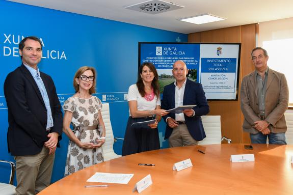 Imaxe da nova:A Xunta colabora co concello de Friol na construción dun centro de interpretación da natureza en San Pedro de Narla, que suporá un ...