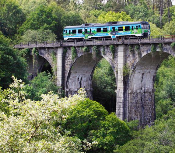 Imaxe da nova:Os Trens Turísticos de Galicia discorren este agosto por sete rutas e xa alcanzan unha ocupación do 80 %