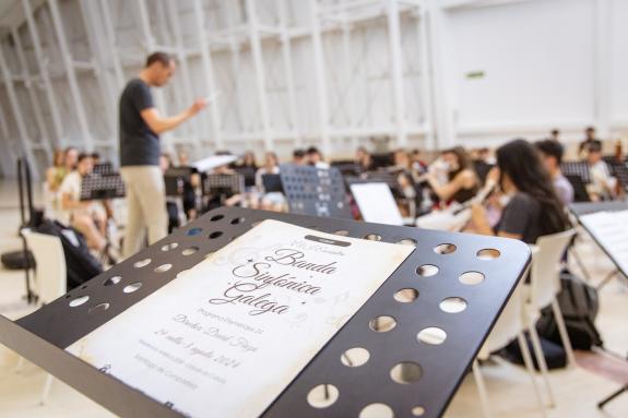 Imaxe da nova:A Xunta apoia a formación musical da Banda Sinfónica Galega cunha residencia artística no Gaiás