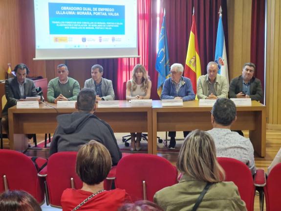 Imaxe da nova:A Xunta pon en valor o obradoiro de emprego dual cos concellos de Valga, Moraña e Portas para avanzar na empregabilidade do sector ...