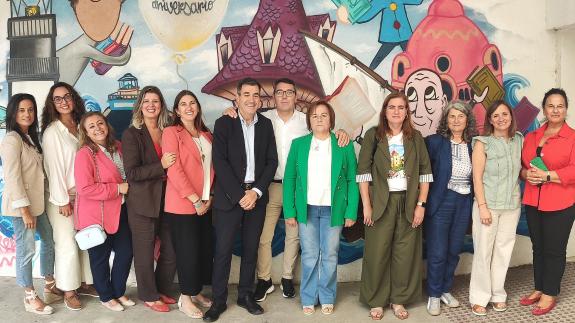 Imaxe da nova:Román Rodríguez presenta as novas obras no Colexio Gregorio Sanz de Ribadeo, coas que a Xunta completará a rehabilitación do centro