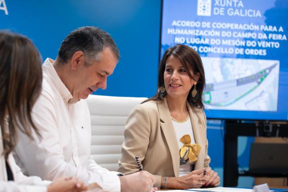 Imaxe da nova:Xunta e concello de Ordes colaboran na humanización do campo da feira no lugar do Mesón do Vento, que suporá un investimento de cas...