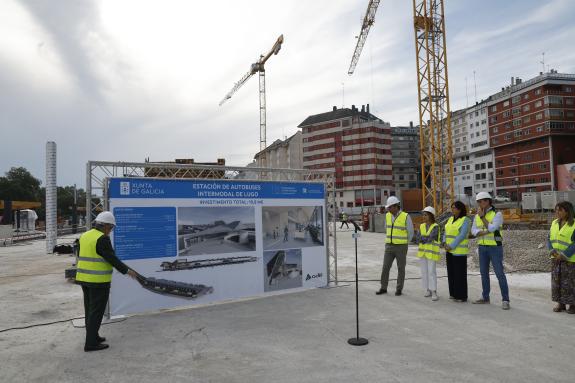 Imaxe da nova:A Xunta avanza nas obras da estación intermodal de Lugo e incide na demanda de máis conexións ferroviarias para a cidade