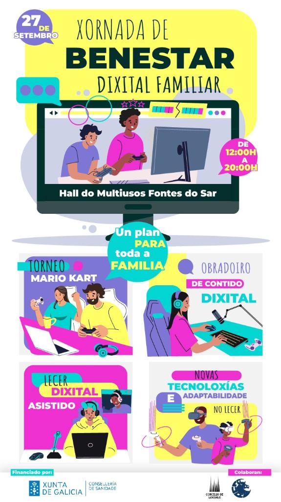 Imagen de la noticia:La Xunta fomenta el uso responsable de las nuevas tecnologías con la celebración de una jornada de ocio digital en familia