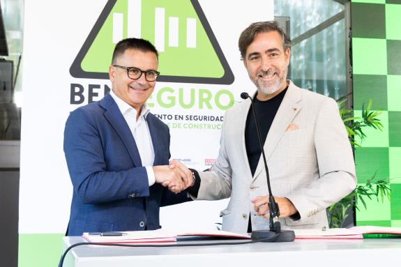 Imaxe da nova:A Xunta e a Fundación Laboral para a Construción lanzan o proxecto pioneiro ‘Benseguro’ enfocado na prevención de riscos laborais n...