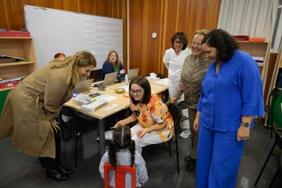 Imaxe da nova:Belén do Campo destaca a gran colaboración das nais e pais no proxecto da vacinación infantil no que participaron ao redor de 300 n...
