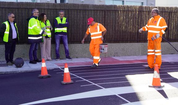 Imaxe da nova:A Xunta leva a cabo melloras na rúa Canido, en Vigo, para facilitar a mobilidade peonil