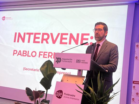 Imaxe da nova:A Xunta pon de relevo nos ‘XXVII Premios Emprende’ de AJE Pontevedra o seu compromiso co traballo por conta propia da man das novas...
