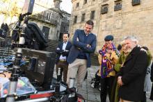 López Campos destaca o carácter pioneiro da serie ‘Pensión incompleta’, rodada nas catro linguas oficiais do estado