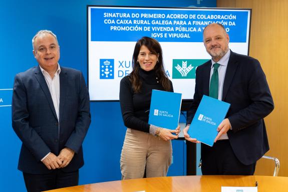 Imagen de la noticia:La Xunta firma un nuevo acuerdo de colaboración para la financiación de la promoción de vivienda pública