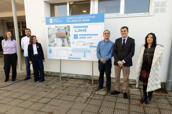 Imagen de la noticia:La Xunta ampliará en casi 500 m² la capacidad del Instituto Lamas de Abade, con una inversión de 1,2 M€