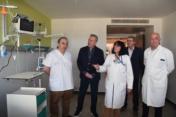 Imaxe da nova:Gómez Caamaño subliña o salto de calidade asistencial acadado coa  nova unidade de ictus de Ourense, que atendeu xa 20 pacientes