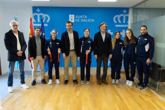 Imaxe da nova:Diego Calvo define aos deportistas que participaron no Mundial de Ximnasia de Trampolín como os mellores representantes da marca Ga...