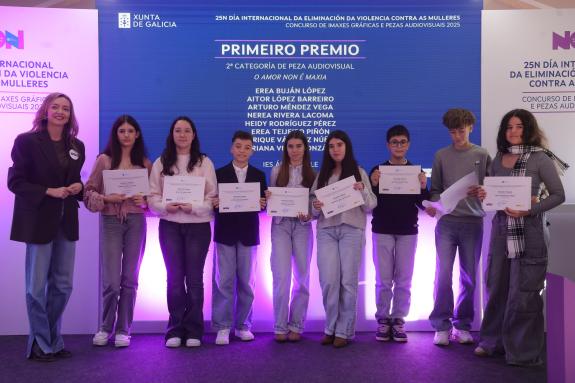 Imagen de la noticia:La Xunta pone en valor la concienciación y sensibilización que demuestra la juventud gallega en la lucha contra la violencia...