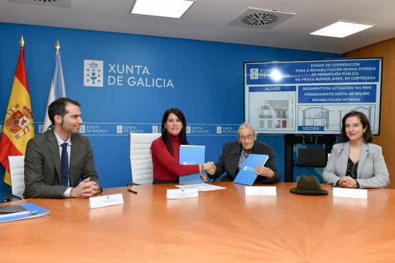 Imagen de la noticia:La Xunta colabora con el Ayuntamiento de Cortegada en la rehabilitación de un inmueble en el casco histórico del municipio p...