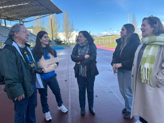 Imaxe da nova: Belén do Campo  asiste ao encontro de liga de rugby feminino entre Rialta CRAT Coruña e o CR Majadahonda