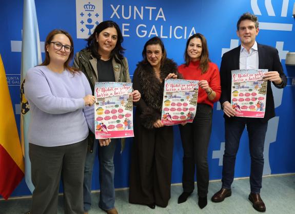 Imaxe da nova:A Xunta e a Asociación de Empresarias de Lugo achegan a dez barrios da cidade o programa ‘O Nadal en Galego’