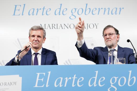 Imaxe da nova:Rueda asiste á presentación do libro `El arte de gobernar´ de Mariano Rajoy Brey
