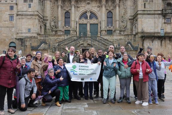 Imaxe da nova:A Xunta pon en valor a accesiblidade do Camiño Portugués da Costa na recepción a 50 participantes dunha iniciativa  que fomenta a i...