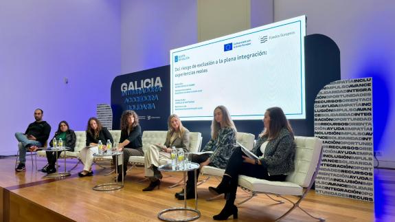 Imaxe da nova:A Xunta sitúa a Galicia como exemplo de xestión de fondos europeos en materia de inclusión social e destaca o seu impacto na reduci...