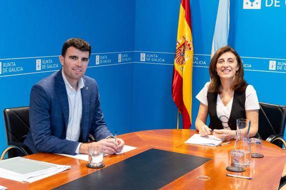 Imaxe da nova:A Xunta e o Concello da Estrada avalían o proxecto municipal para ampliar a EDAR de Aguións