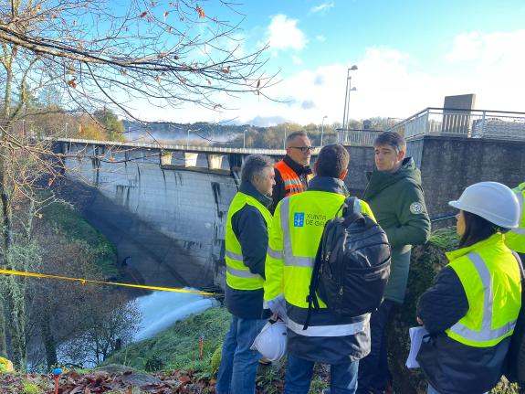 Imaxe da nova:A Xunta avanza nas obras de reparación da presa de Eiras para asegurar o abastecemento de auga a Vigo e á súa área metropolitana