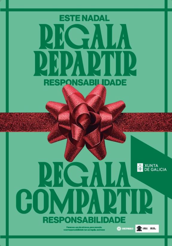 Imaxe da nova:A Xunta lanza a campaña ‘Vaia regaliño! Este Nadal regala corresponsabilidade’ para reflexionar sobre o reparto das tarefas nos fog...
