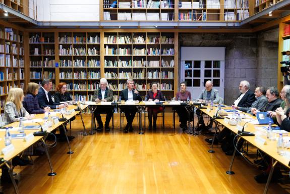Imaxe da nova:Rueda defende a protección e difusión da cultura galega como unha prioridade e un esforzo compartido entre administracións e instit...