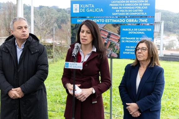 Imagen de la noticia:A Xunta licita a redacción do proxecto para construír 36 vivendas públicas en Volta do Castro, en Santiago, que suporán un i...