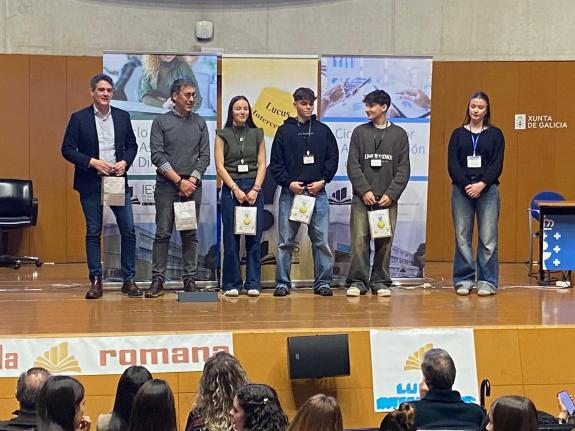 Imaxe da nova:O concurso ‘Lucus intercentros’ reúne na sede da Xunta a alumnado de sete institutos de Lugo