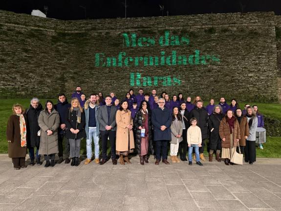 Imaxe da nova:A Xunta súmase ao acto organizado en Lugo por Fegerec para sensibilizar sobre as enfermidades raras