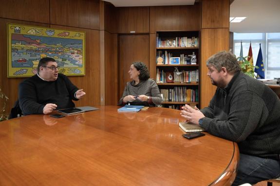 Imaxe da nova:Belén do Campo mantén o seu primeiro encontro institucional co alcalde de Noia, Francisco Pérez