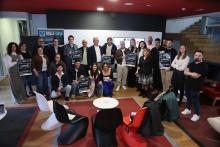 O delegado territorial da Xunta en Lugo e o secretario xeral da Lingua asisten á presentación dos premios Dalle Like