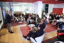 O delegado territorial da Xunta en Lugo e o secretario xeral da Lingua asisten á presentación dos premios Dalle Like