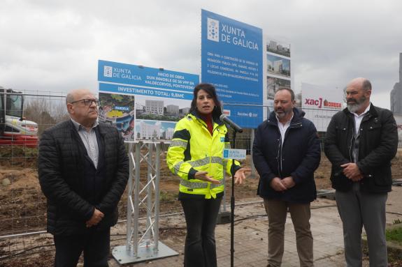 Imaxe da nova:A Xunta inicia en Pontevedra a primeira obra da sociedade Vipugal na comunidade con 56 vivendas pública en Valdecorvos cun investim...
