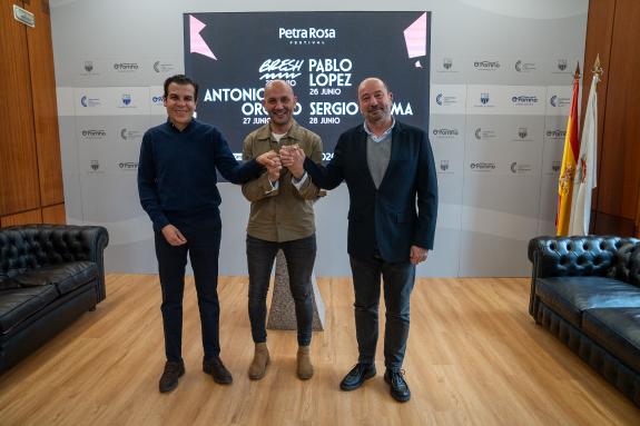 Imagen de la noticia:La Xunta destaca el atractivo turístico del nuevo festival Petra Rosa, que llevará a Pablo López, Antonio Orozco o Sergio Da...