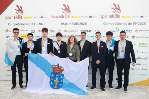 Imaxe da nova:A FP galega demostra a súa calidade ao alzarse con sete medallas no campionato SpainSkills
