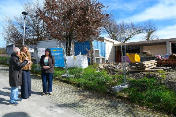 Imaxe da nova:A Xunta avalía o avance das obras do novo centro de día de Vilamarín, no que inviste 600.000 euros