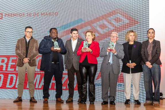 Imaxe da nova:A Xunta reivindica nos premios 10 de Marzo o diálogo social como motor de progreso e fortalecemento dos dereitos das persoas trabal...