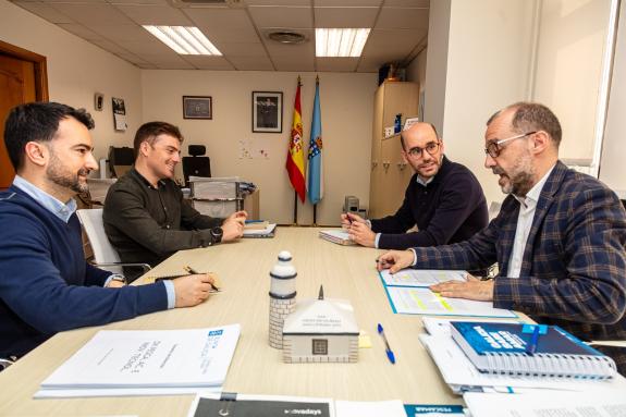 Imaxe da nova:Xunta e Cabomar analizan o proxecto de construción dun túnel de conxelado, cofinanciado co Fempa